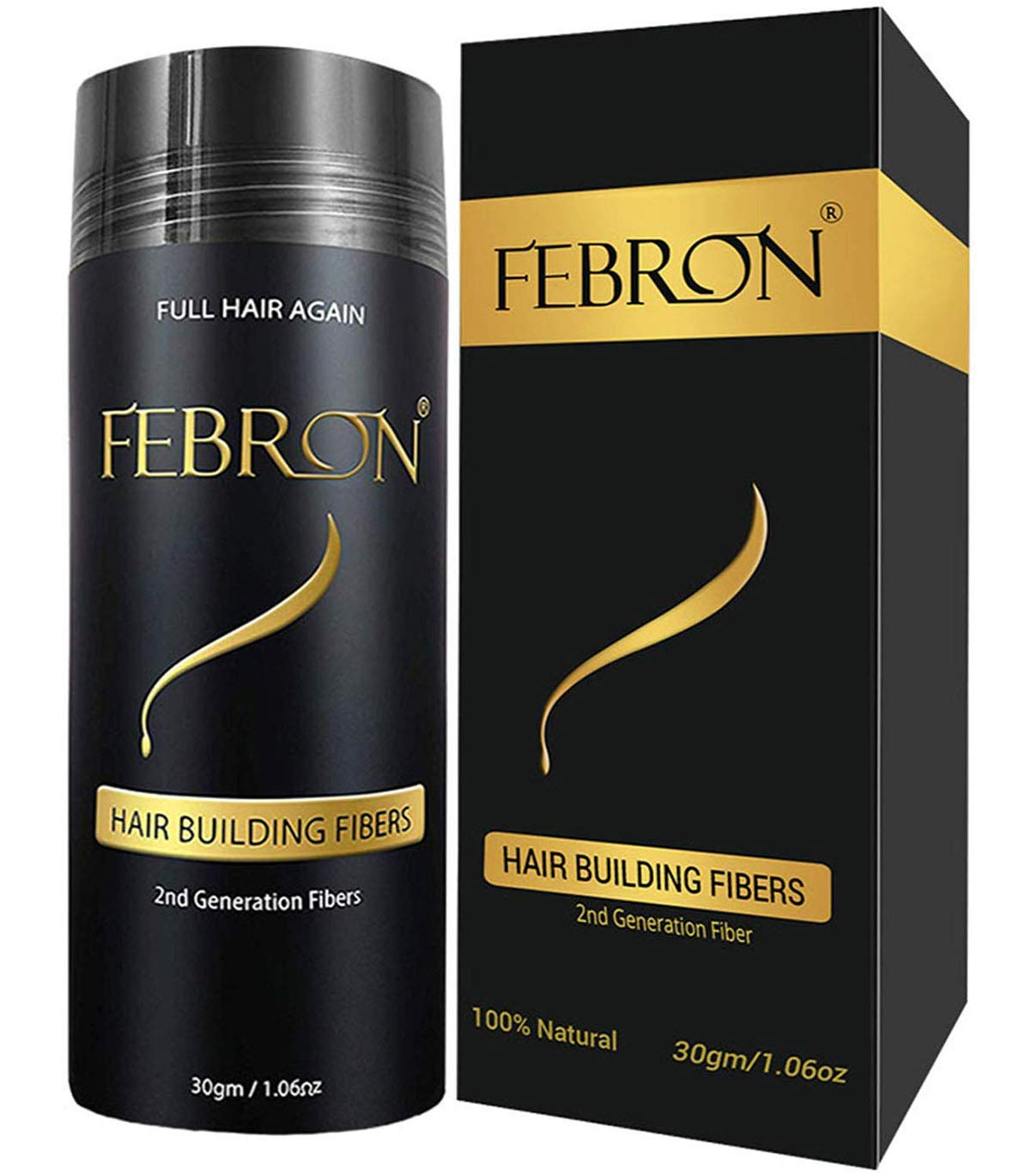 FEBRON Hair Fibers For Thinning Hair For Women & Men Hair Loss Concealer Hair Powder Volumizing