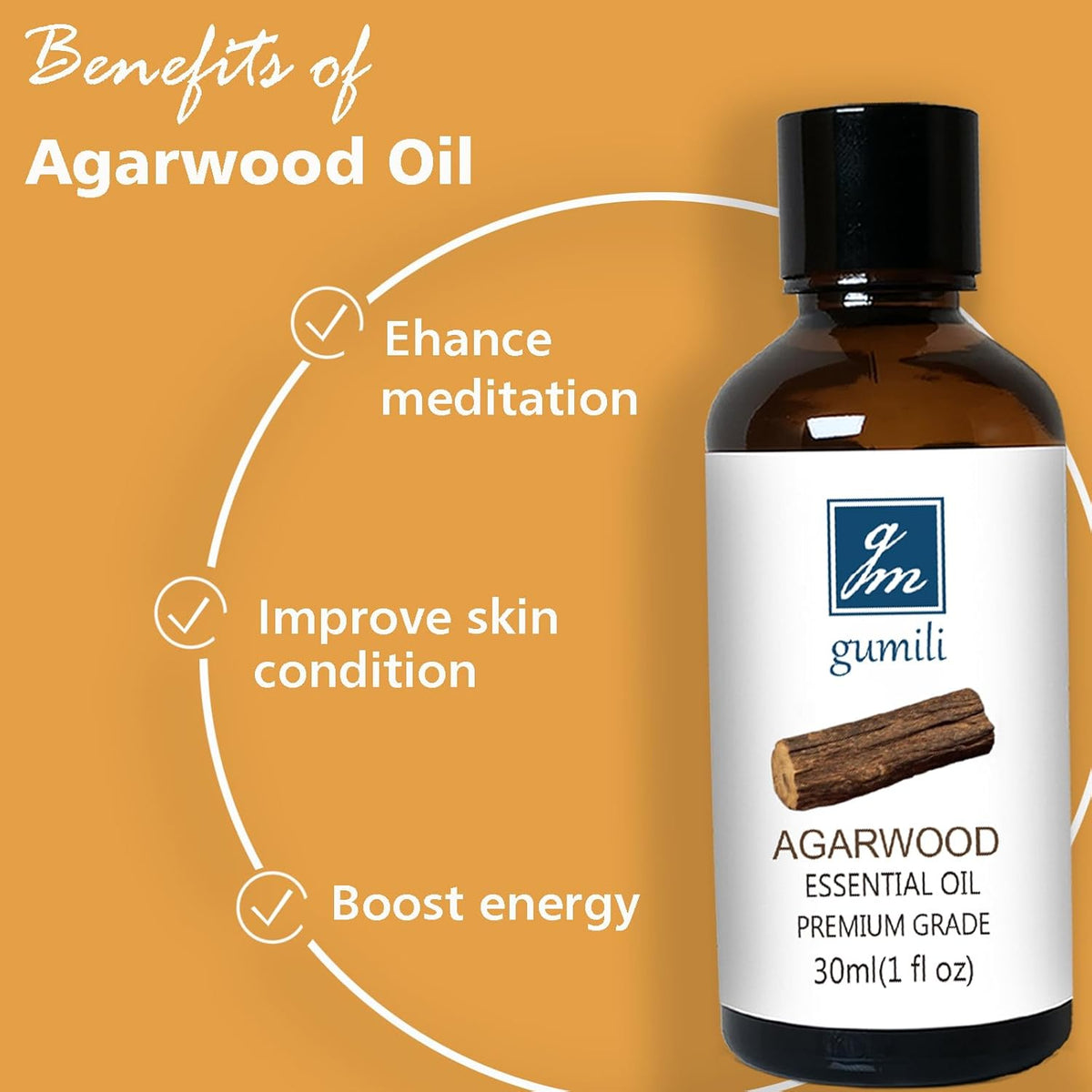 Agarwood Sandalwood Essential Oils for Perfume Candles Soaps Yoga Meditation Massage Diffuser - 2