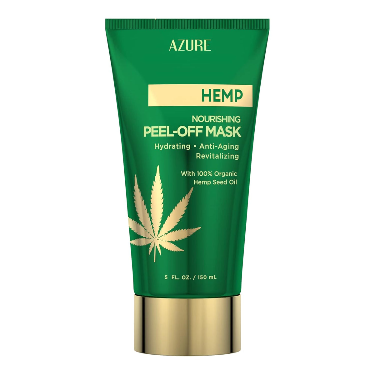 Azure Cosmetics Hemp Nourishing Peel Off Facial Mask- Anti Aging & Hydrating Face Masks - Removes