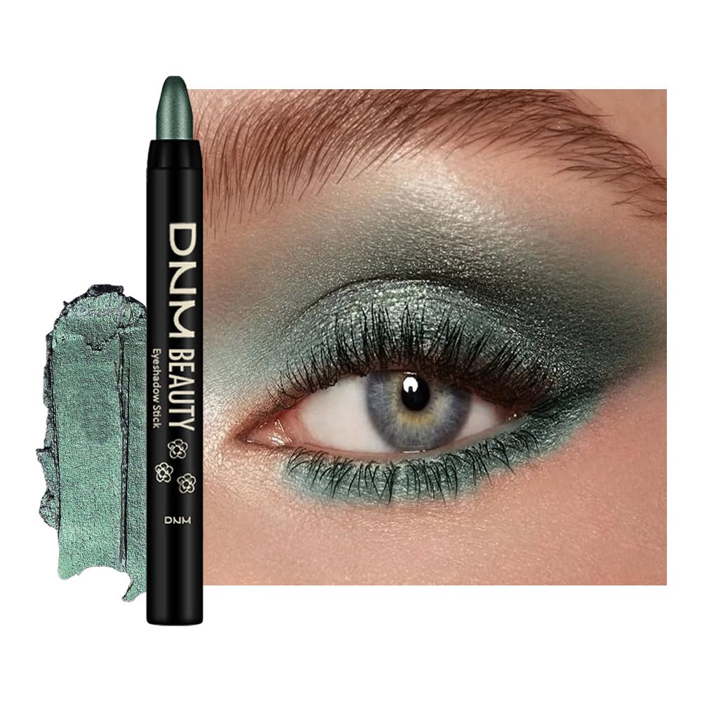 Kaely Cream Eye Shadow Sticks, Evergreen Shimmer Eyeliner Pencil Eyeshadow Palette Makeup, Eye