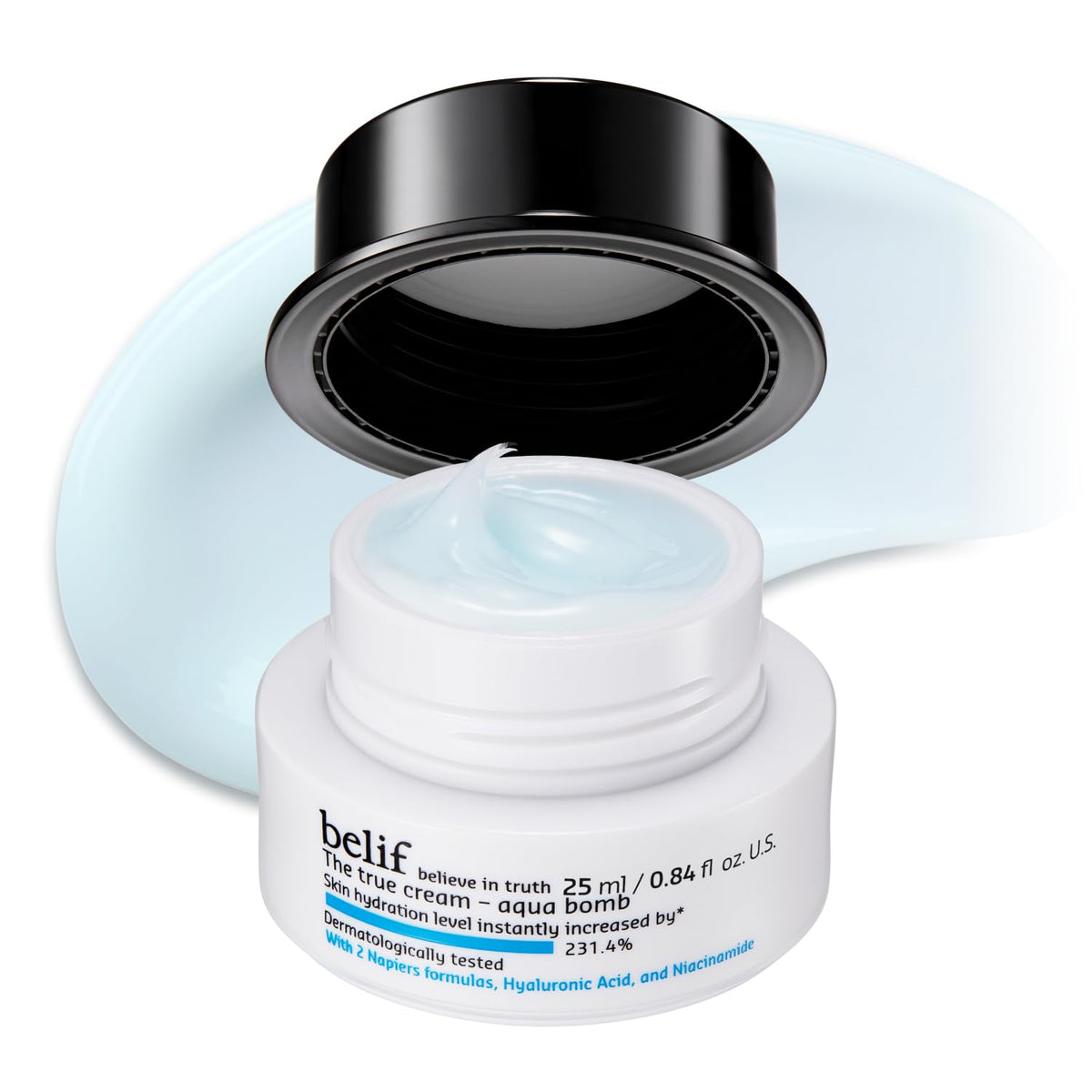 belif Aqua Bomb – Daily Niacinamide Hydrating Moisturizer, Lightweight Plumping Facial Cream with