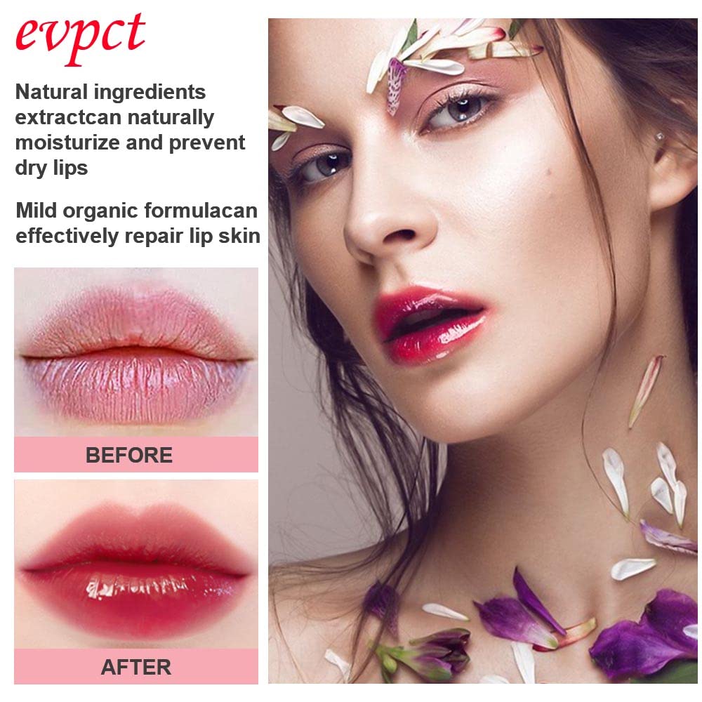evpct 2Pcs Black Red Cherry Magic Mood Color Changing Lipstick Long Lasting 24 Hours Original for