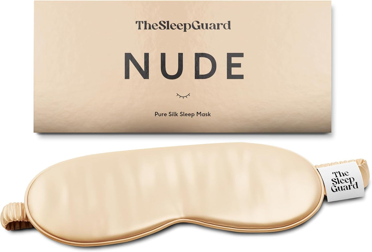 Pure Silk Sleep Mask [100% 6A Mulberry Silk, 22 Momme] Light Blocking Travel Essentials. Eye Masks