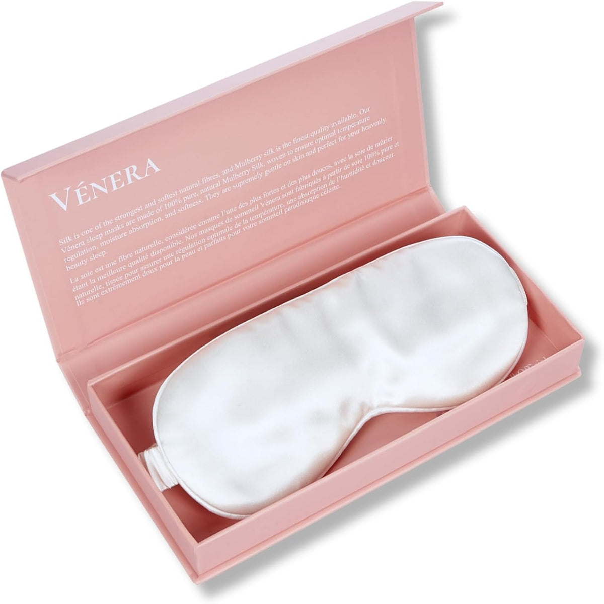 Silk Sleep Mask - 100% Pure 22 Momme Mulberry Silk Eye Sleeping Mask for Women and Men - Blackout