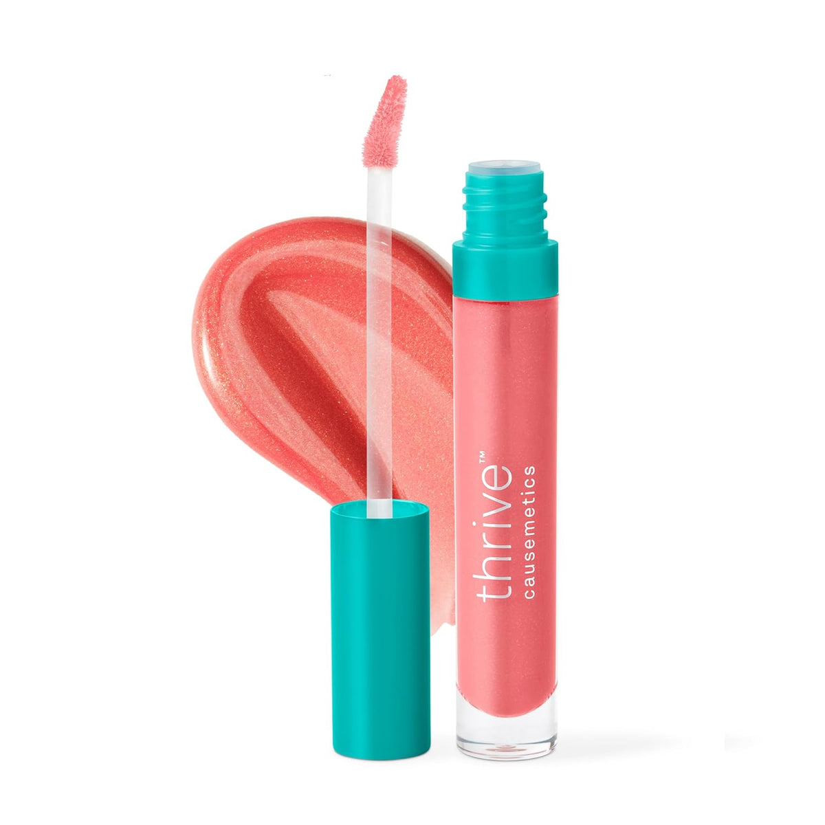 Thrive Causemetics Sheer Strength Lip Plumping Peptide Gloss, Lip Plumper with Vitamin E, Peptides