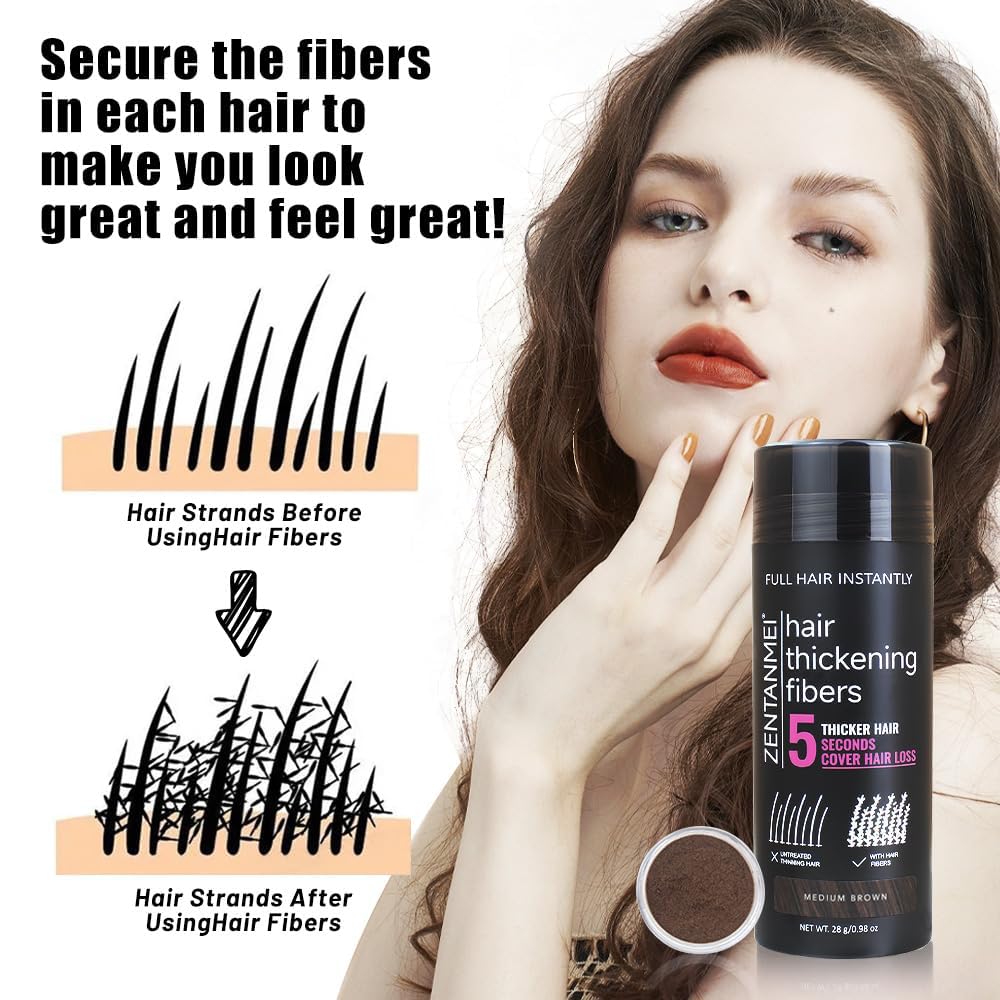 Hair Fibers for Thinning Hair for Women All-Natural Hair Building Fibers 0.98 Oz Hair Volume Powder
