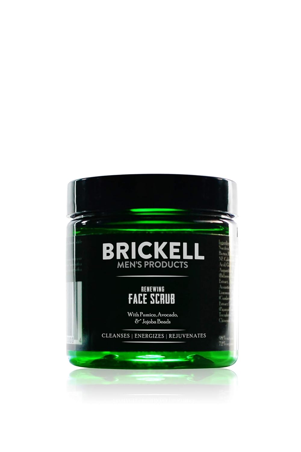 Brickell Men's Renewing Face Scrub for Men, Natural and Organic Deep Exfoliating Facial Scrub