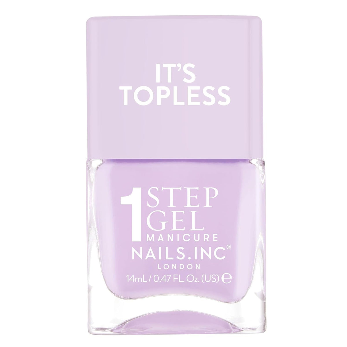 Nails Inc It's Topless Gel-Like Nail Polish, 4-in-1 Base Coat, Treatment, Color & Top Coat, Long