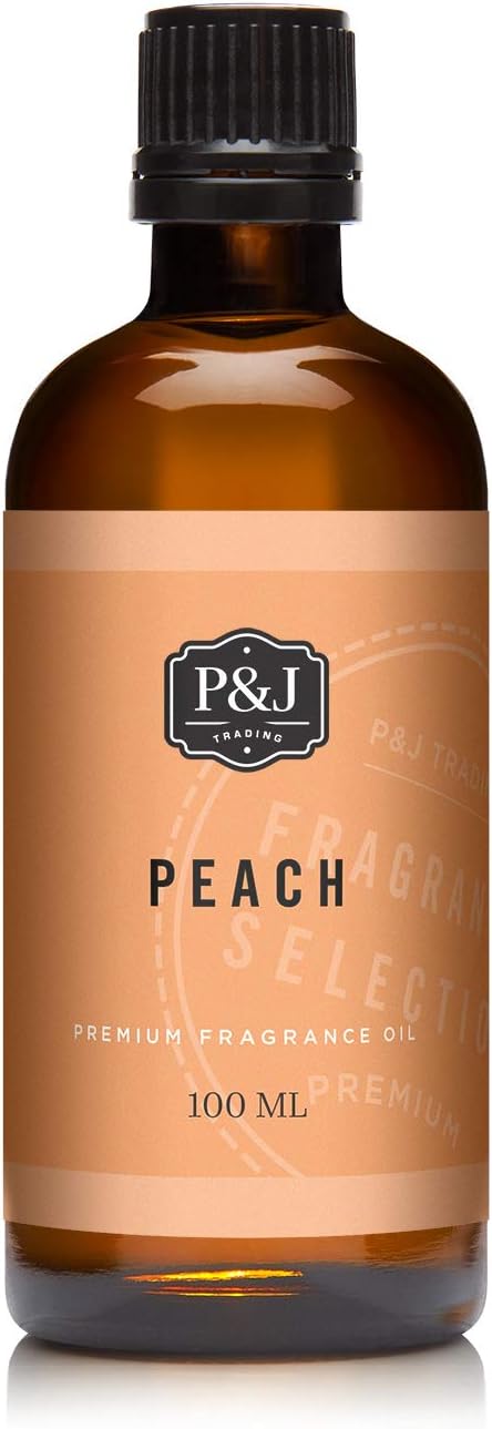 P&J Fragrance Oil | Peach Oil 100ml - Candle Scents for Candle Making, Freshie Scent, Soap Making