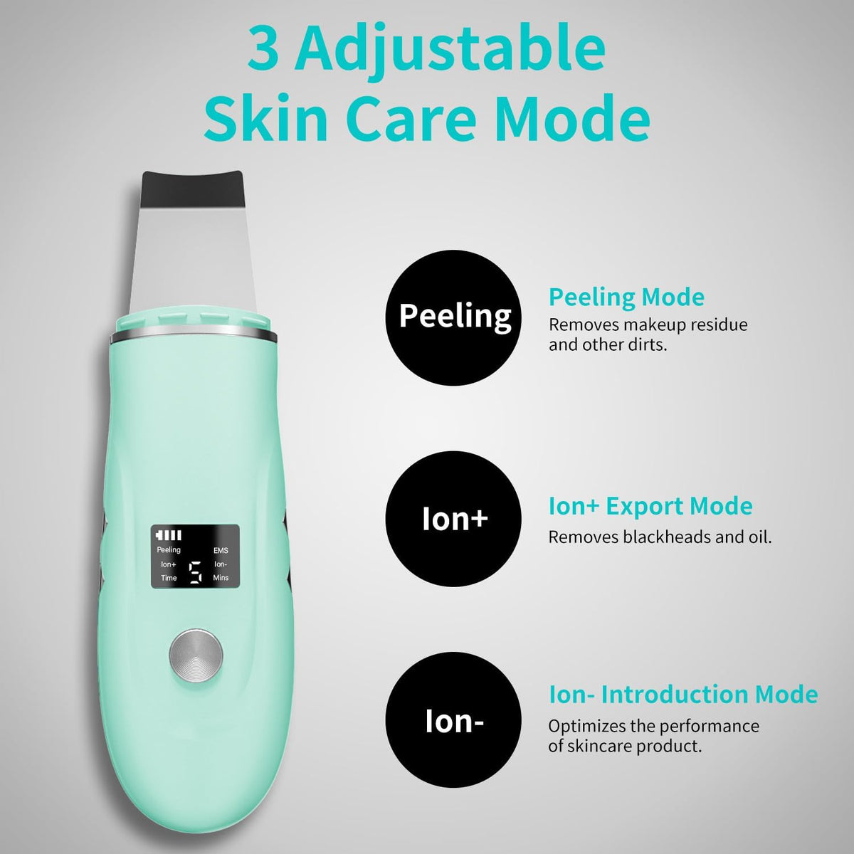Face Scrubber Skin Spatula - Blackhead Remover Deep Cleansing Tool for Pore Extraction, 4-in-1 Fast