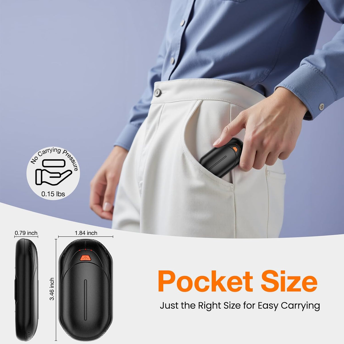AI Hand Warmers Rechargeable 2 Pack, AI Smart Chips Electric Hand Warmers, 20Hrs Long Safe Heat