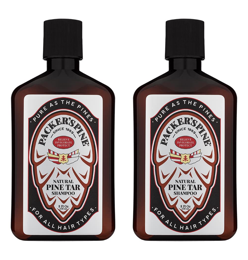 Packer's Pine Tar Shampoo | Natural Pine Tar and Pine Oils Shampoo | Paraben, Sulfate, and