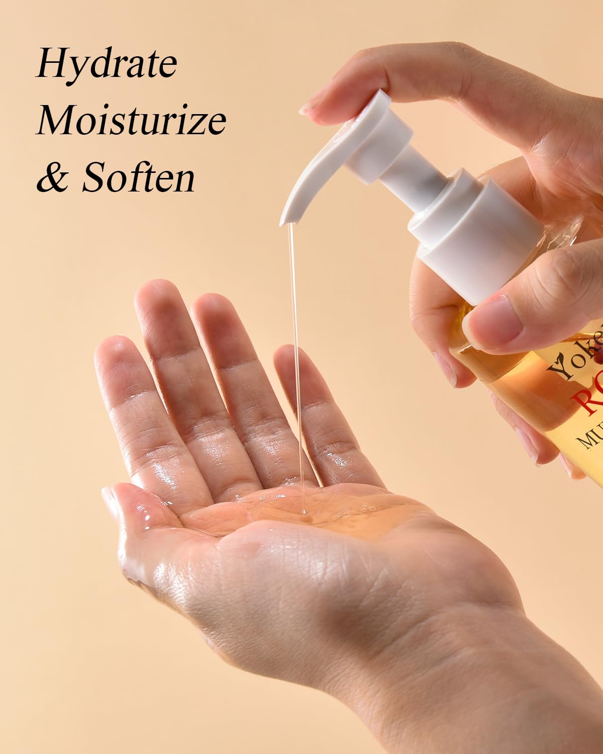 Yoken Multi-Used Body Oil For Skin,Face,Hair and Nails,Multi Purpose Organic oil With Rose