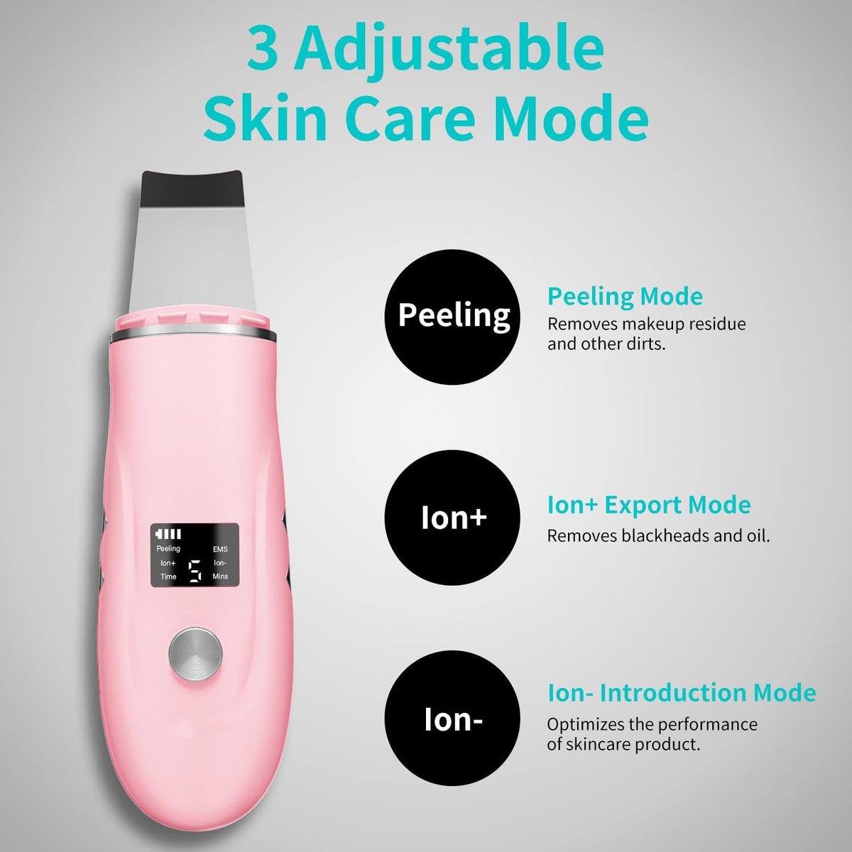 Face Scrubber Skin Spatula - Blackhead Remover Deep Cleansing Tool for Pore Extraction, 4-in-1 Fast