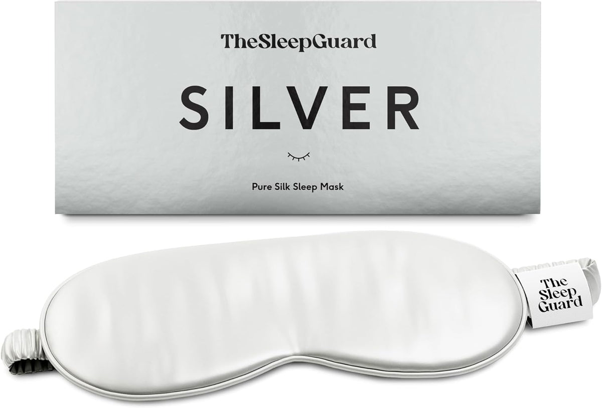 Pure Silk Sleep Mask [100% 6A Mulberry Silk, 22 Momme] Light Blocking Travel Essentials. Eye Masks