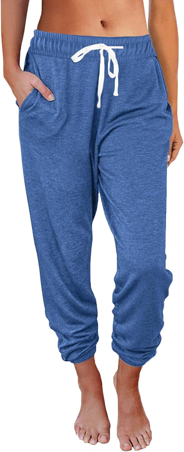 AUTOMET Sweatpants Women with Pockets Lounge Pajama Travel Pants Work Joggers Fall Clothes Winter