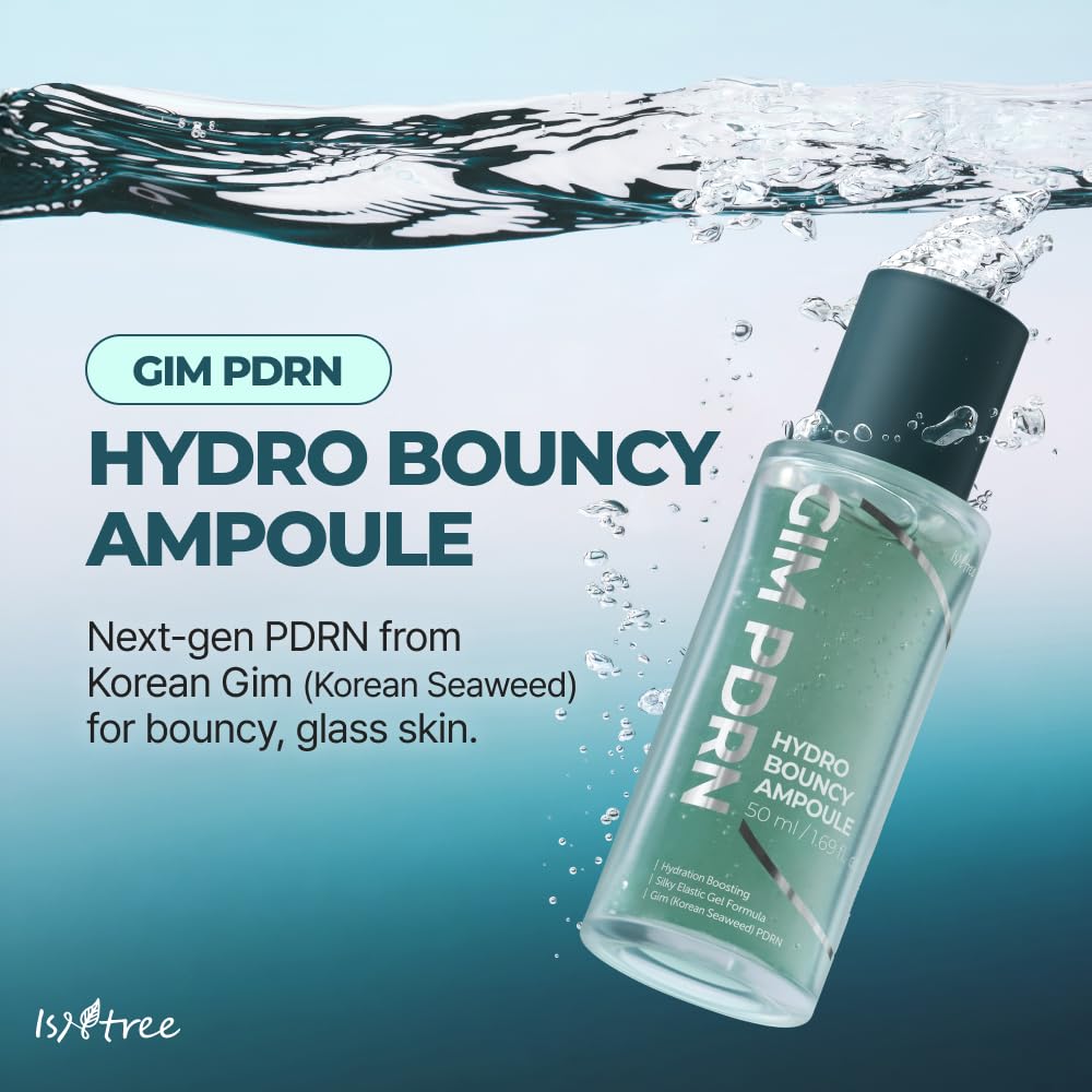 ISNTREE Gim PDRN Hydro Bouncy Ampoule 50ml, 1.69 fl oz | Korean SEAWEED Skincare Facial Serum |