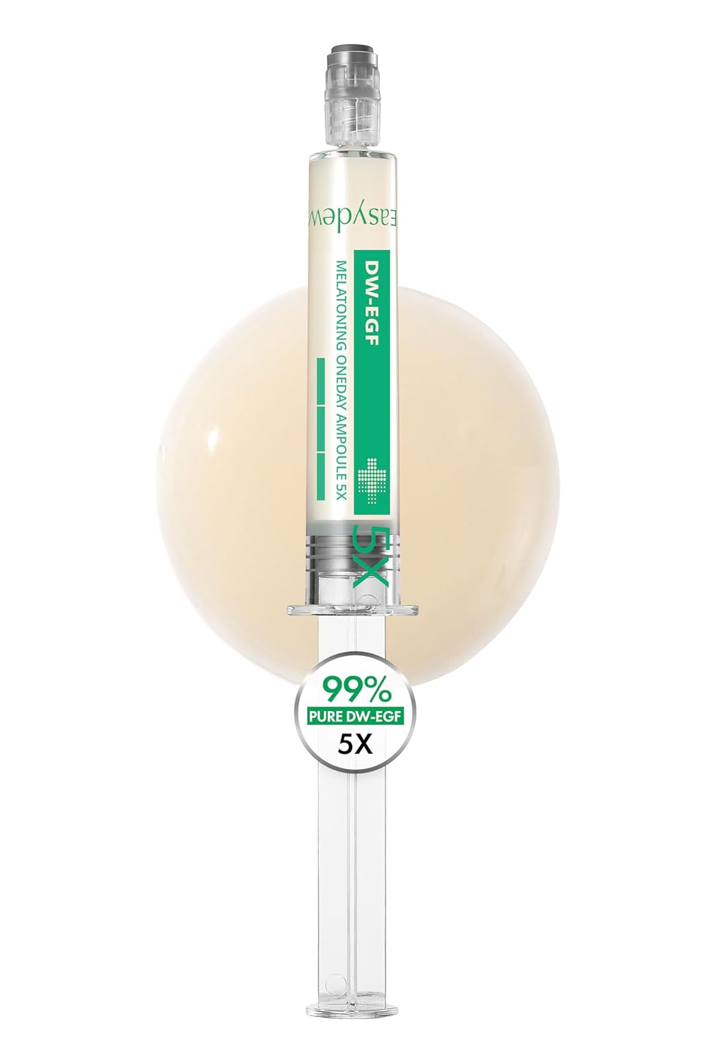 Easydew DW-EGF Melatoning Ampoule 5X - Hydrating Dark Spot Serum with Niacinamide & Glutathione for