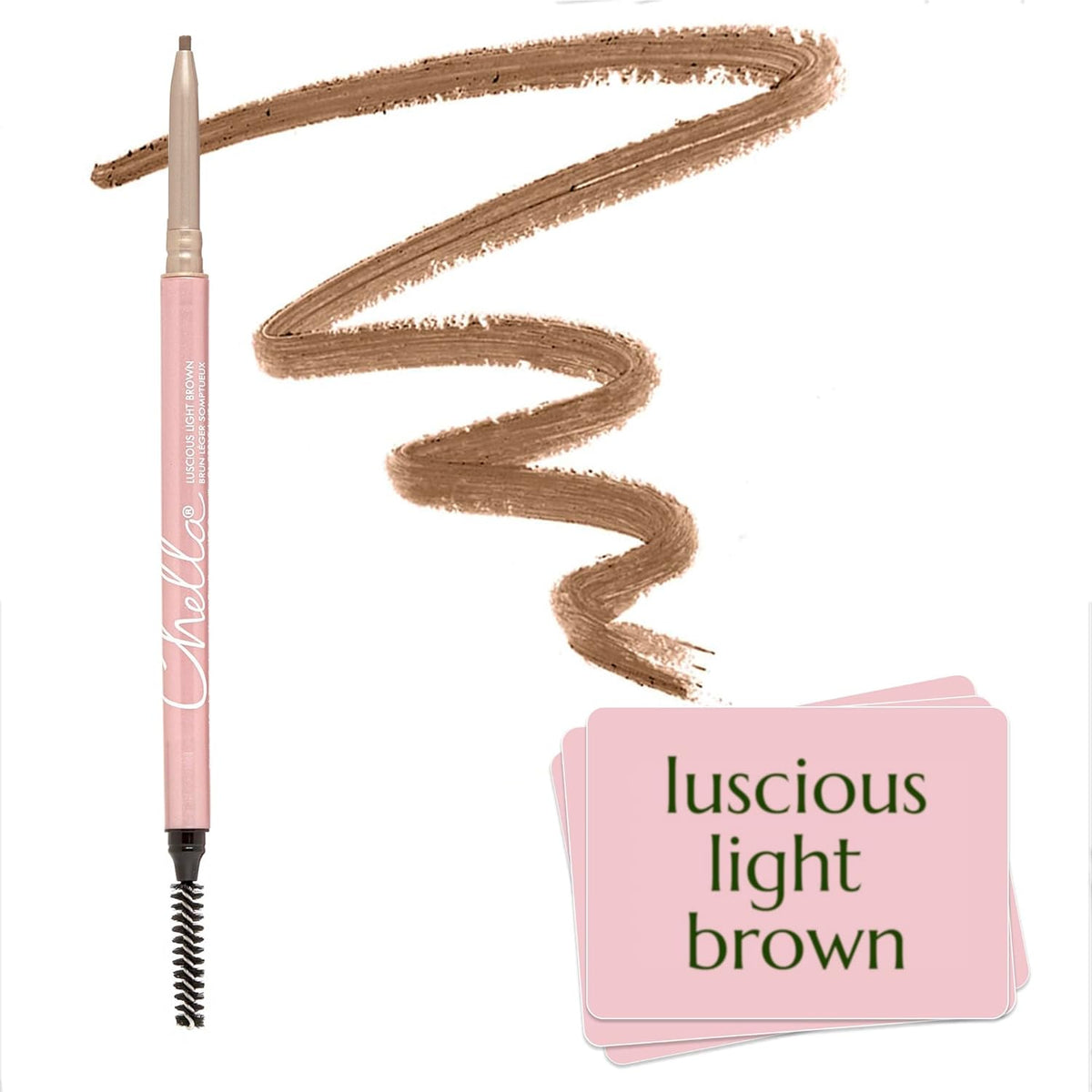Chella Eyebrow Pencil – Easy-to-Use Brow Definer for Shaping, Filling & Blending – Long-Wear Light