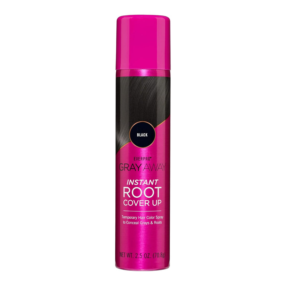 EVERPRO Gray Away Instant Root Cover Up Spray 2.5oz - Black
