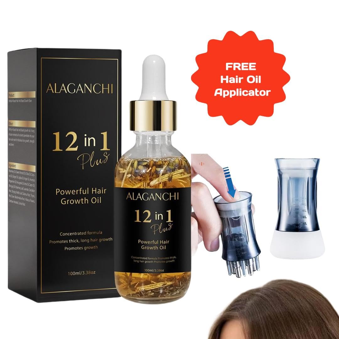 12-in-1 Hair Growth Oil – Rosemary, Amla & Castor Oil | Strengthens, Nourishes, Reduces Hair Fall |