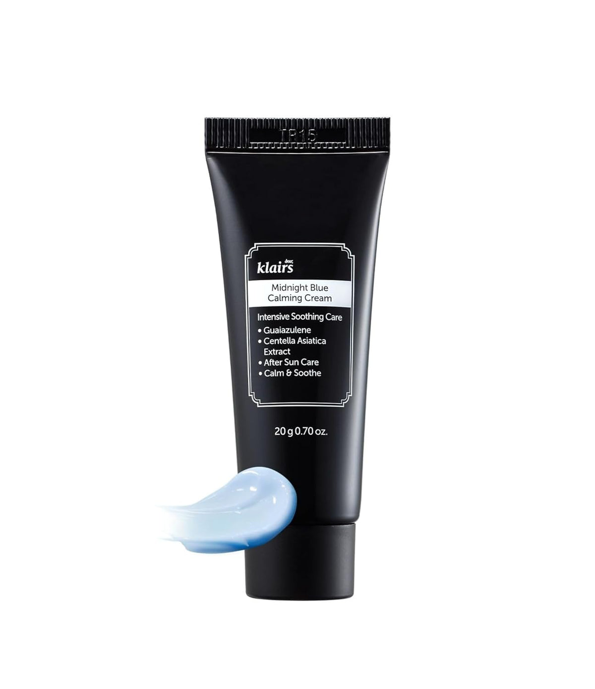 DearKlairs] 0.7 ounce Midnight Blue Calming Cream, Soothing, Redness Relief Moisturizer, Hydrating