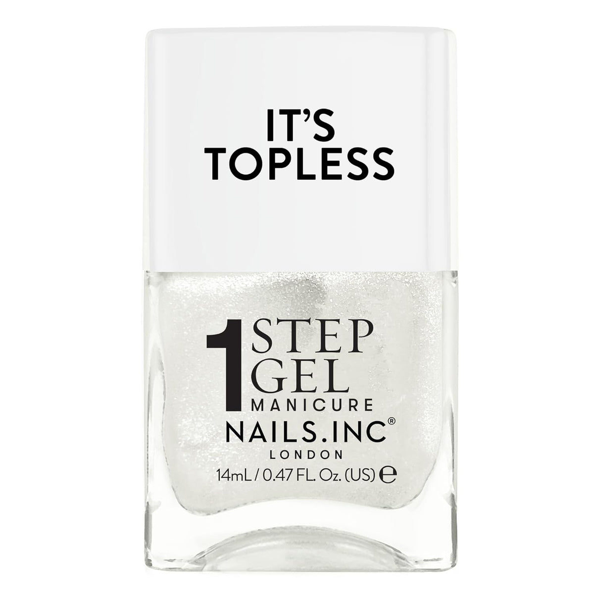 Nails Inc It's Topless Gel-Like Nail Polish, 4-in-1 Base Coat, Treatment, Color & Top Coat, Long