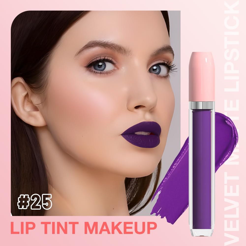 BINGBRUSH Super Matte Longwear No-Budge Stay On Smudge Proof Liquid Lipstick Long Lasting Makeup
