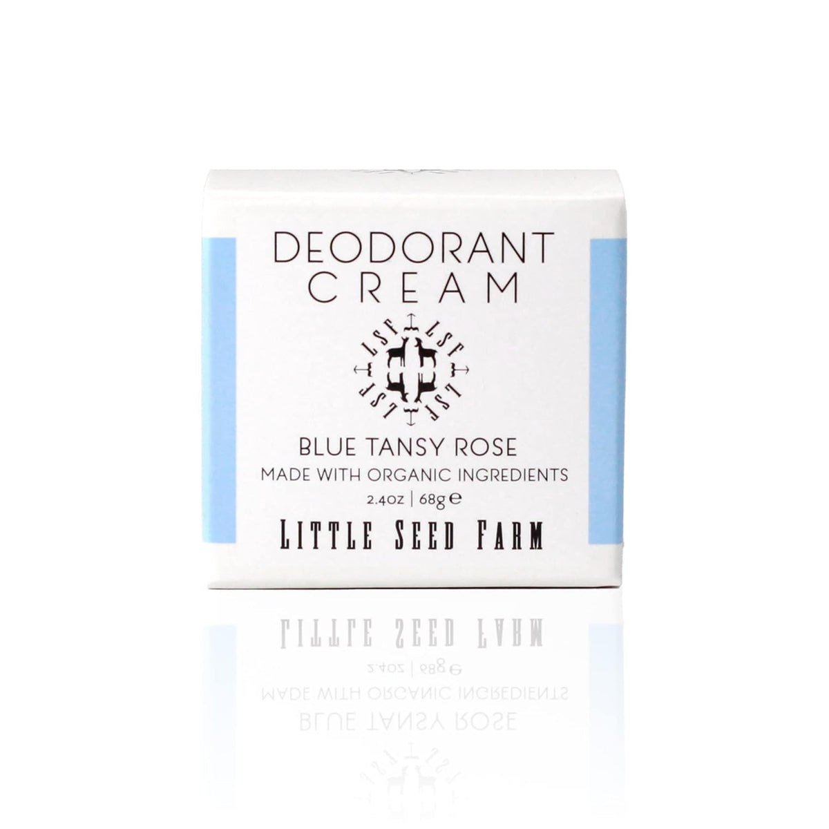 Little Seed Farm All Natural Deodorant Cream, Aluminum Free Deodorant for Women or Men - Blue Tansy