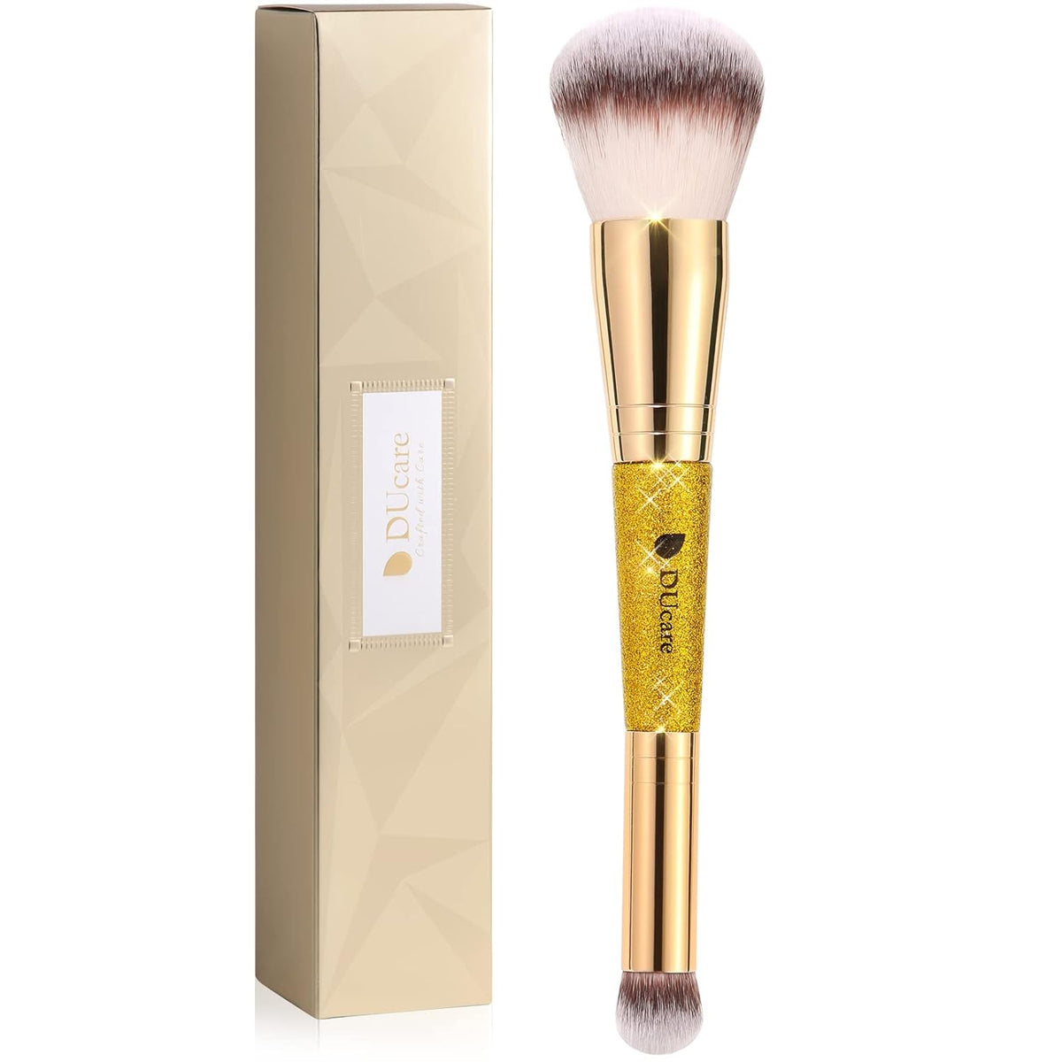 DUcare Powder Concealer Brush Foundation Makeup Brushes Double Ended Perfect for Rounded Taperd
