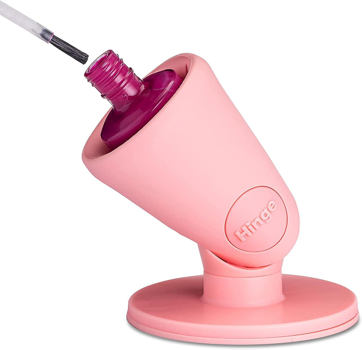 tweexy Hinge Untippable Nail Polish Bottle Holder | Anti-Spill Nail Polish Holder Stand, Tilted