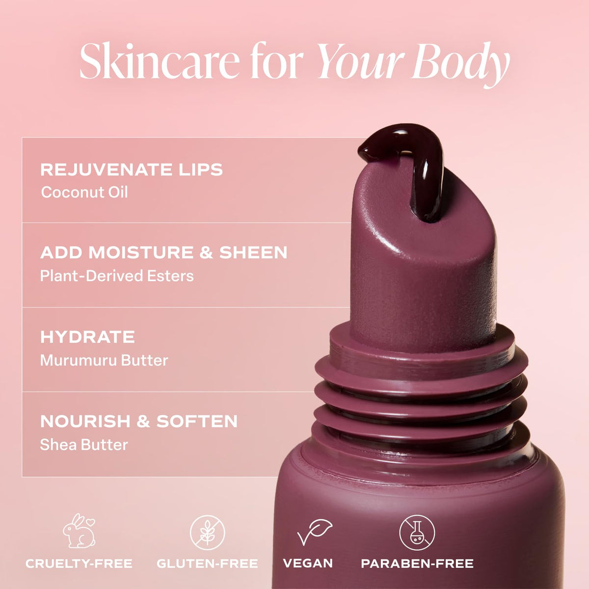 Saltair Hydrating Lip Oil Balm, Clear and Tinted Lip Gloss, Essentials Shades 5-Pack. Moisturizing