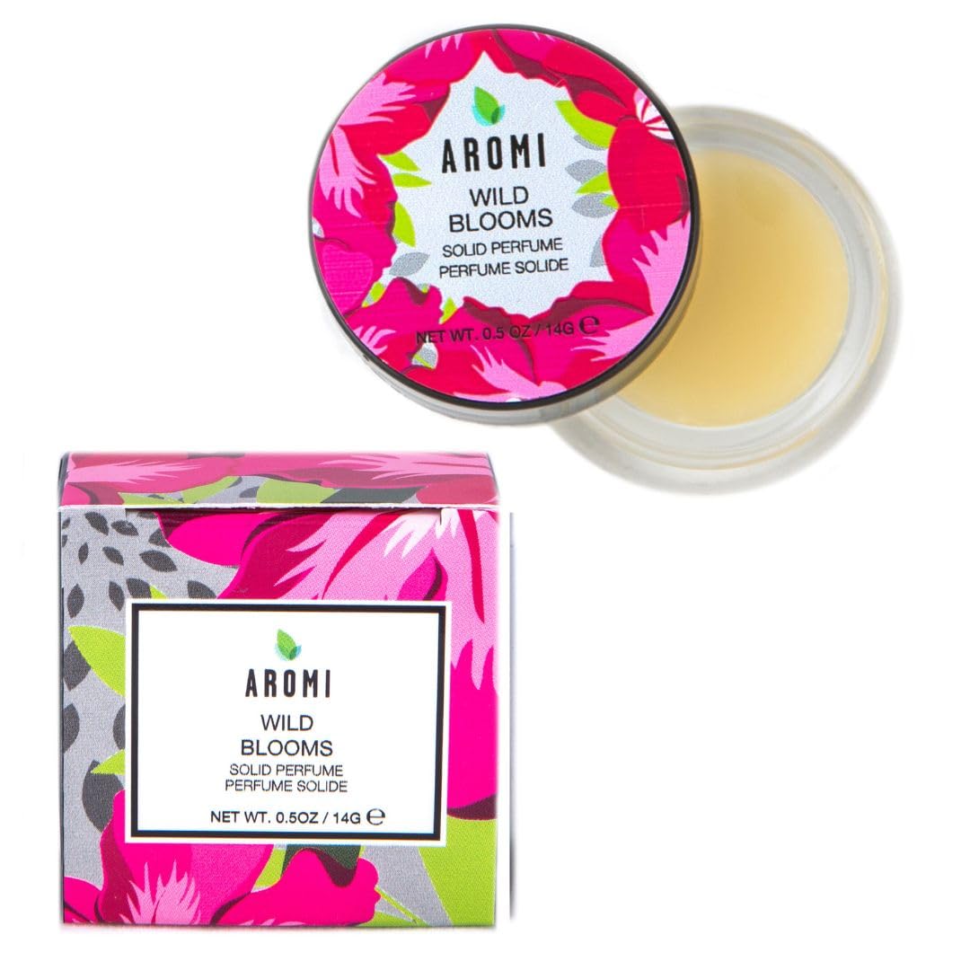 Aromi Solid Perfume | Floral Fragrance, Vegan, Cruelty-free, Travel, Women’s Gift, Peony, Orange