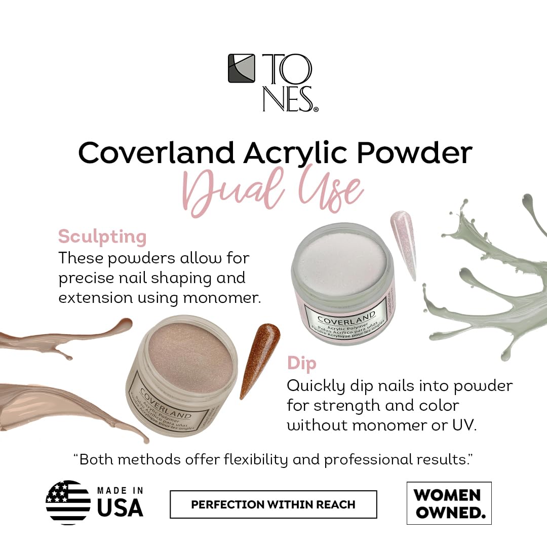Tones Coverland Acrylic Nail Powder "Macaron de Rose" - Limited Edition Acrylic Powder for Nail