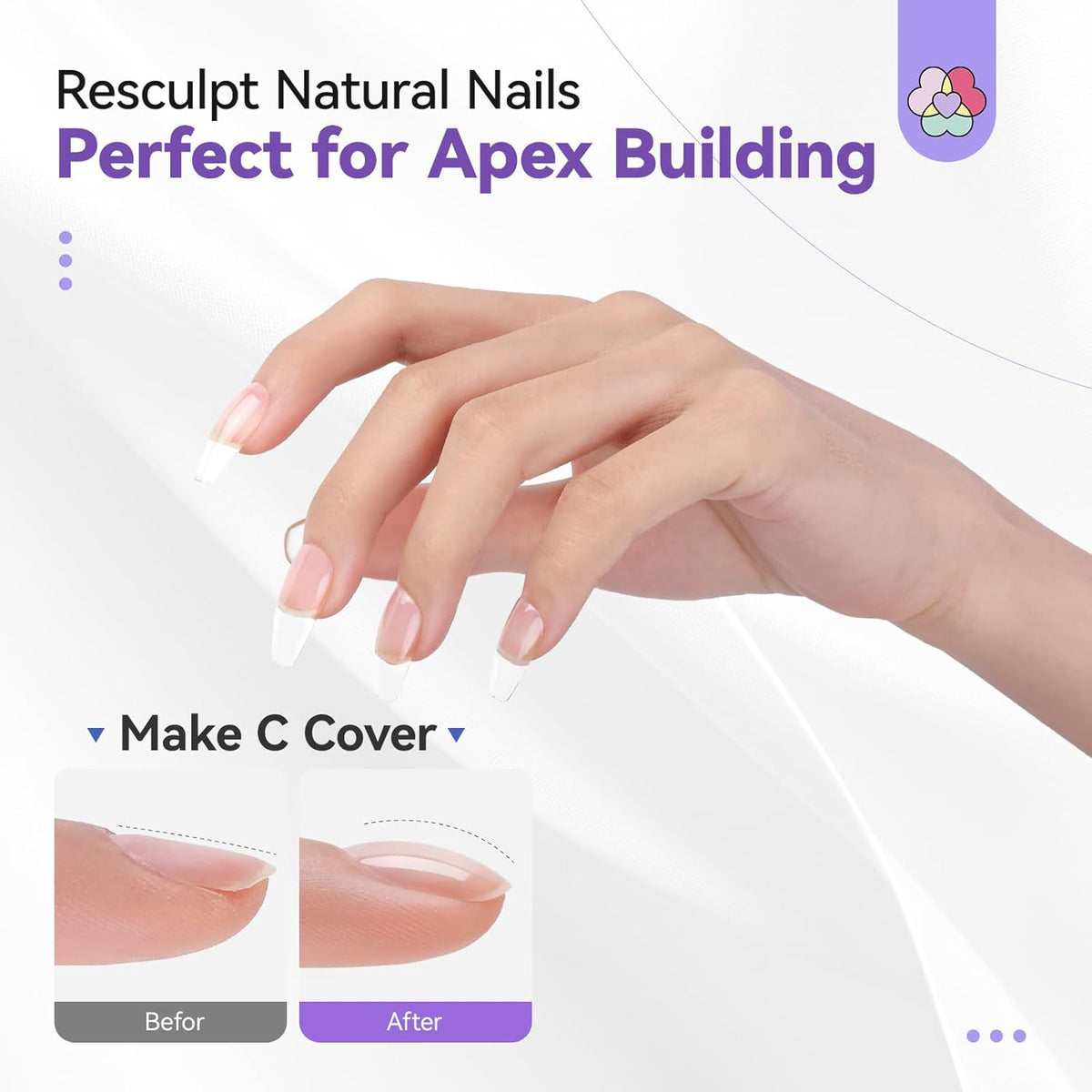 SAVILAND Builder Nail Gel Kit with Nail Drill: Clear Pink Nude White Gel Builder for Nails VE