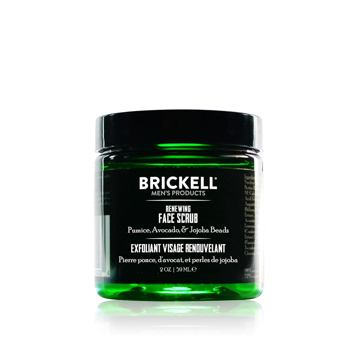 Brickell Men's Renewing Face Scrub for Men, Natural and Organic Deep Exfoliating Facial Scrub