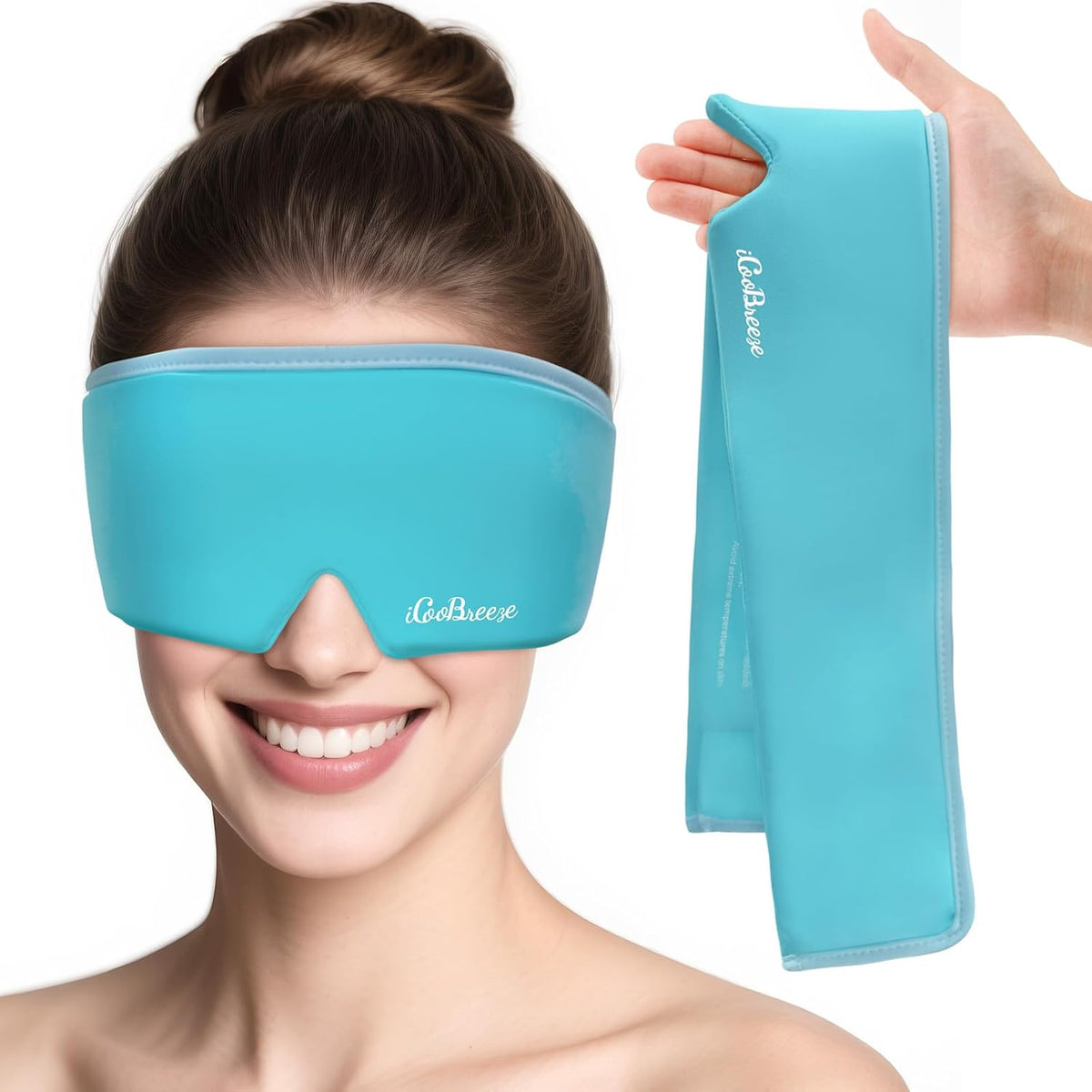 Cooling Eye Mask for Puffy Eyes, Headache and Migraine Relief Gel Eye Mask, for Headache