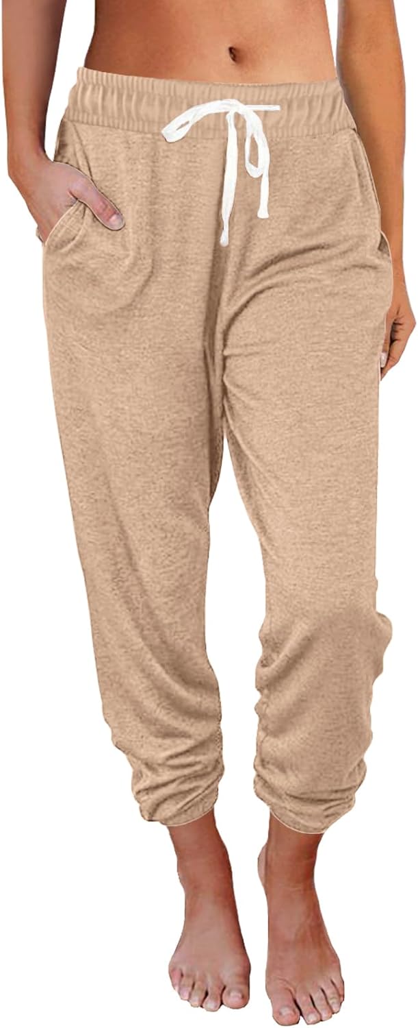 AUTOMET Sweatpants Women with Pockets Lounge Pajama Travel Pants Work Joggers Fall Clothes Winter