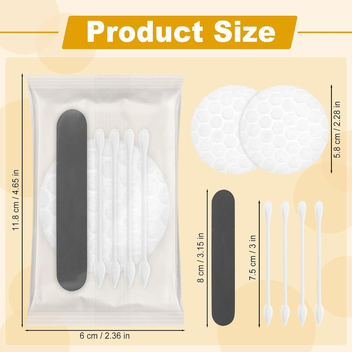 Hotel Vanity Kit Individually Wrapped Bulk Travel Cleaning Kit for Hotels Disposable Travel Size