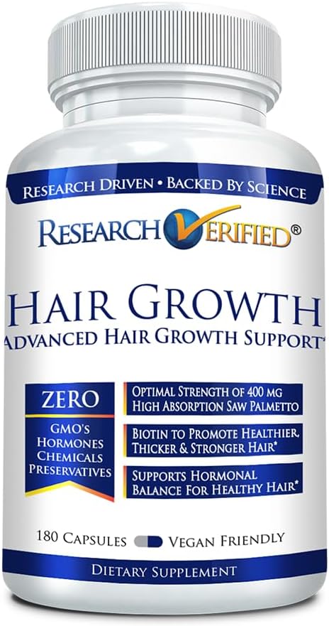 Research Verified Hair Growth Support - with Biotin, DHT Blockers & Vitamins - Hair Growth and Hair