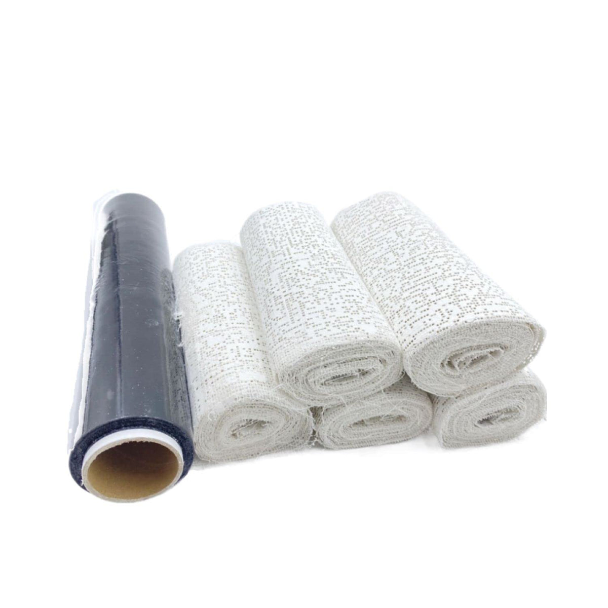 Body Slimming Plastic Osmotic Wraps(1 Roll) & Yeso Wraps(5 Rolls)- Stomach Slimming Wraps Body