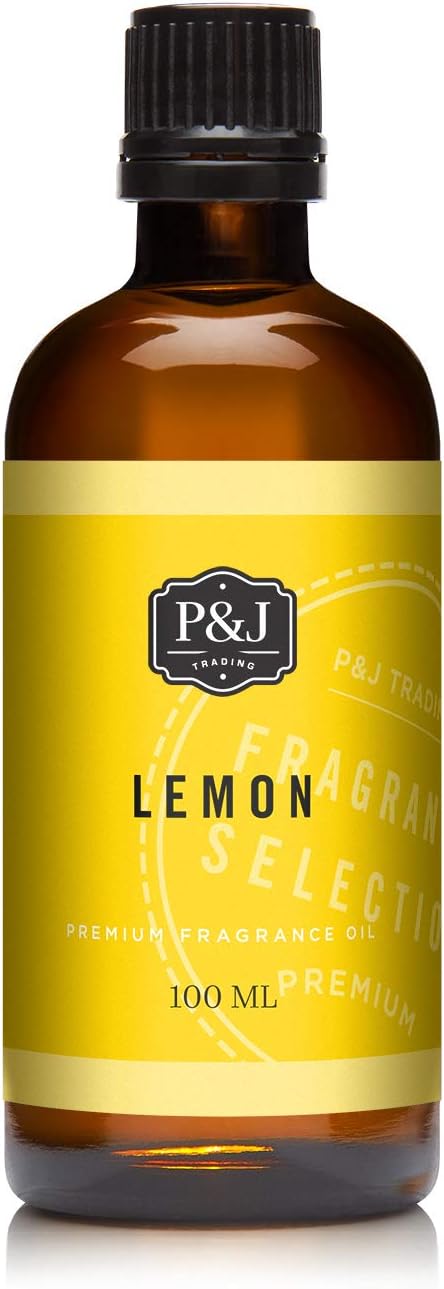 P&J Trading Fragrance Oil | Lemon Oil 100ml - Candle Scents for Candle Making, Freshie Scents, Soap