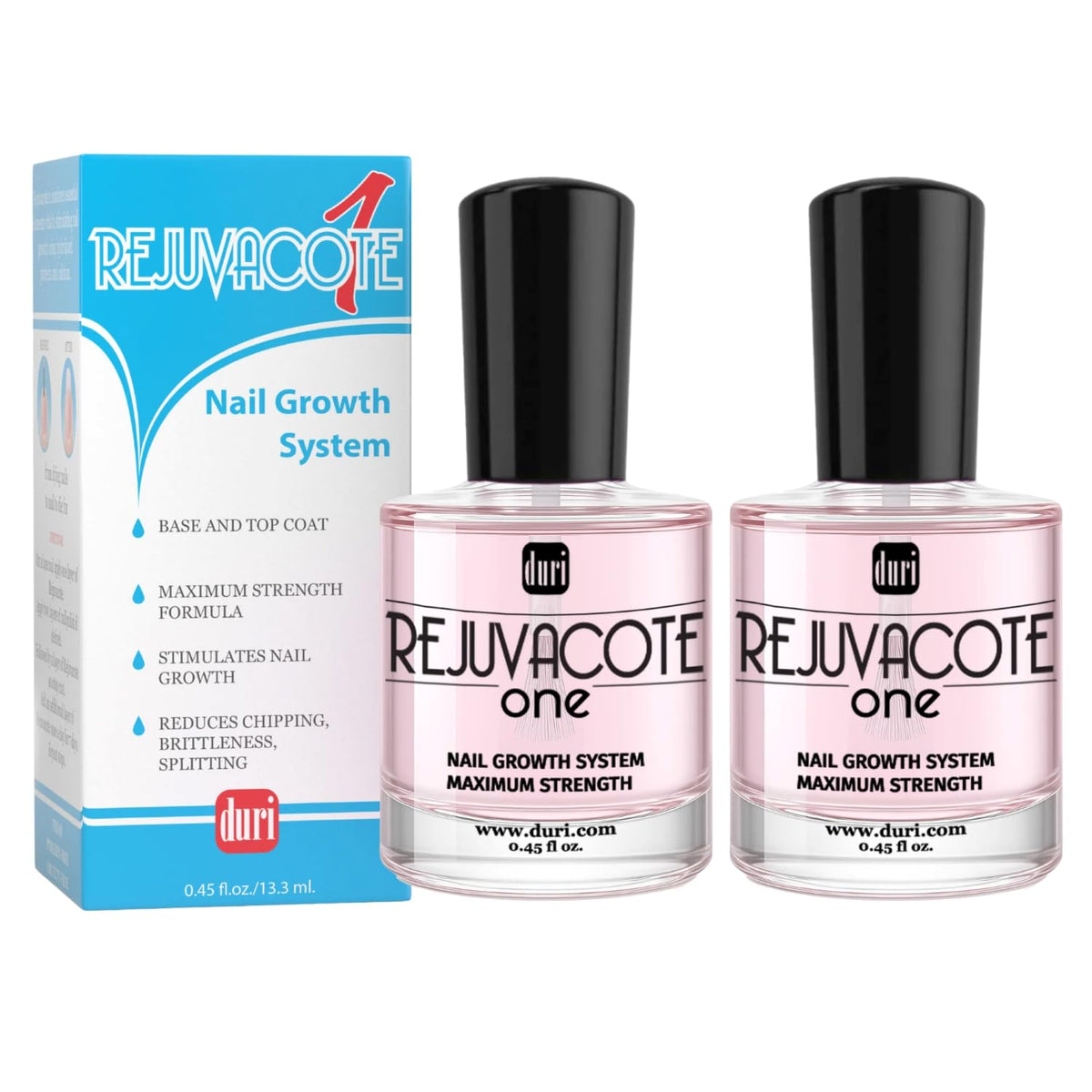 duri Rejuvacote 1 Nail Growth System - Original Maximum Strength Formula - Nail Strengthener and