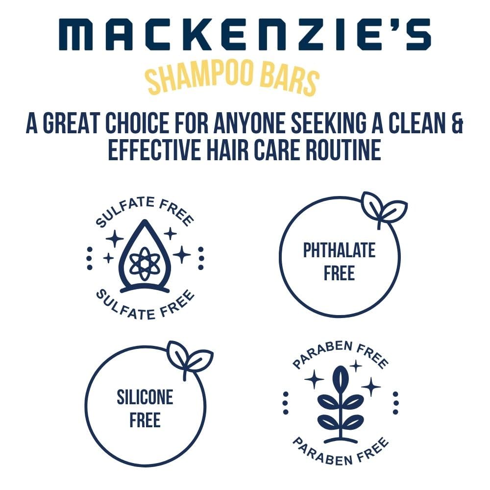 MACKENZIE'S Captain's Signature Shampoo Bar - Gifts for Fishermen - Gifts for Men - Deep Cleaning