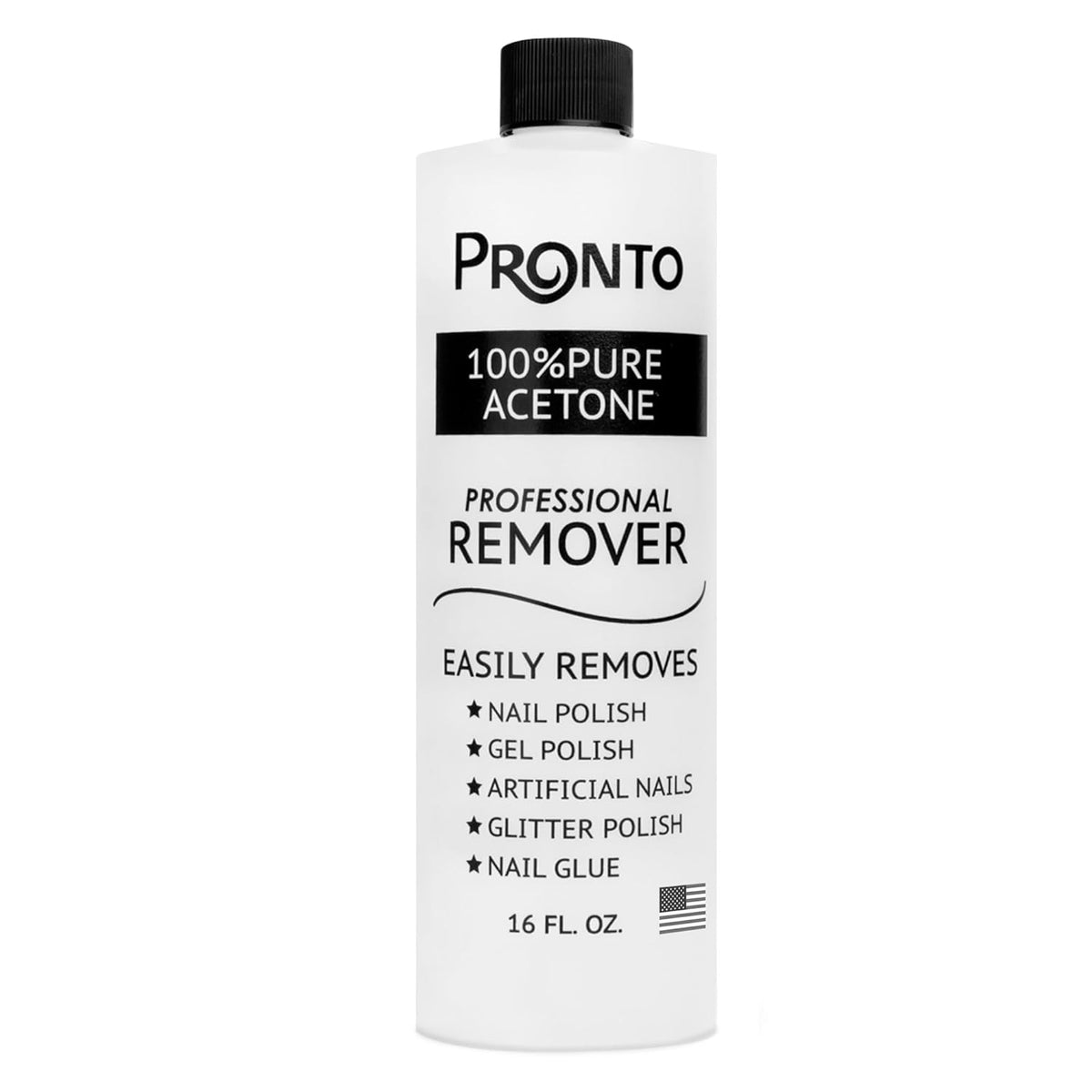 Pronto 100% Acetone Nail Polish Remover - Gel Polish Remover for Nails | Acetone Nail Polish