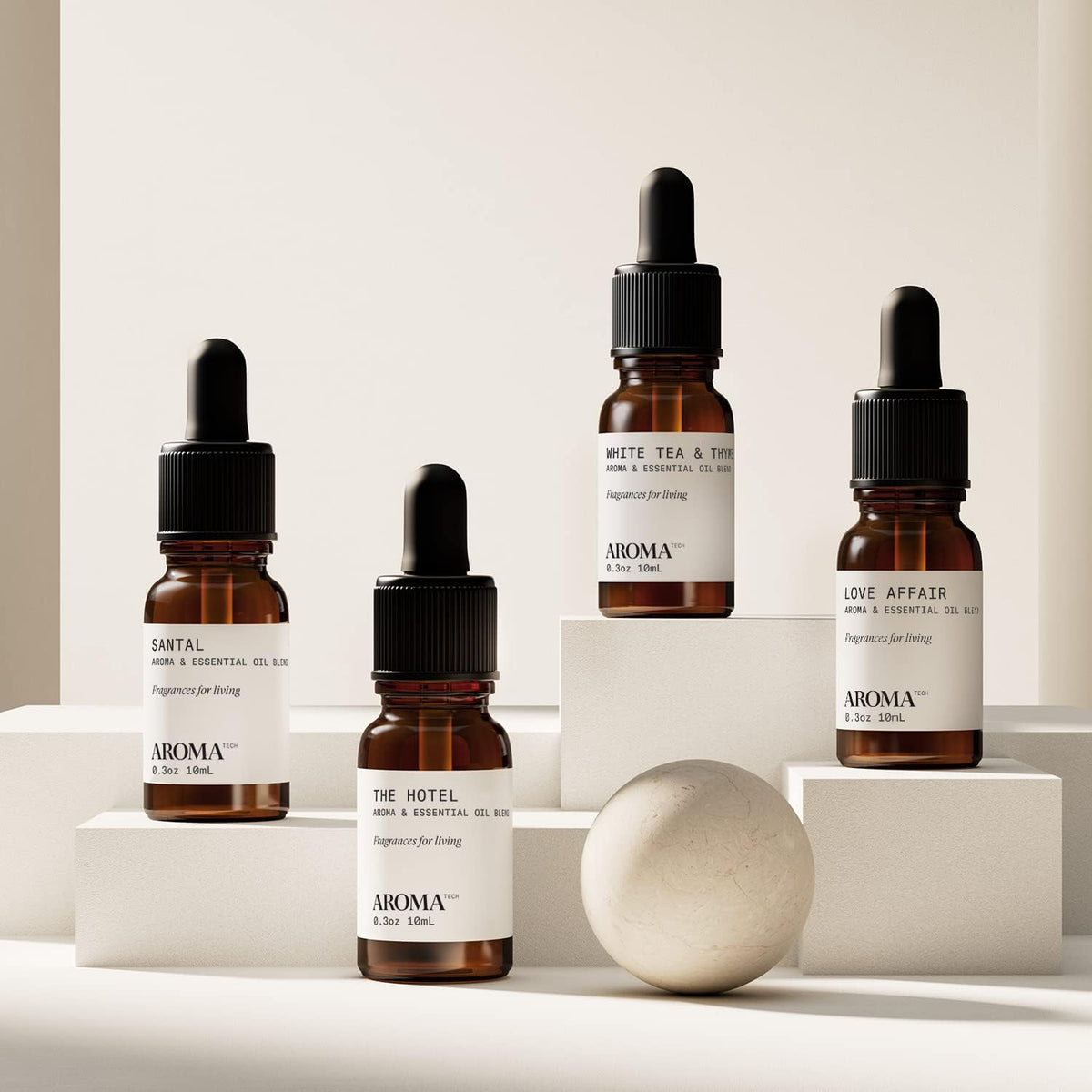 AromaTech The Bestsellers Set | Gift Set of Aroma Diffuser Essential Oils Blend of Santal, The
