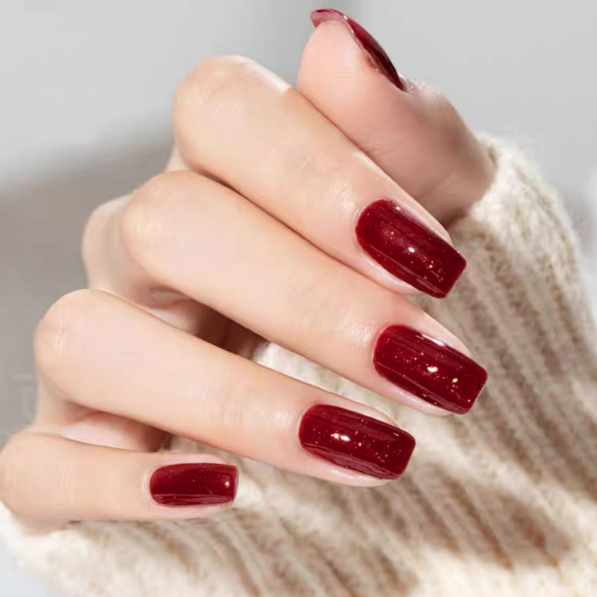 Major Dijit Quick Dry Nail Polish Rose Red Summer Nail Lacquer for Nail Art Regular Nail Polish