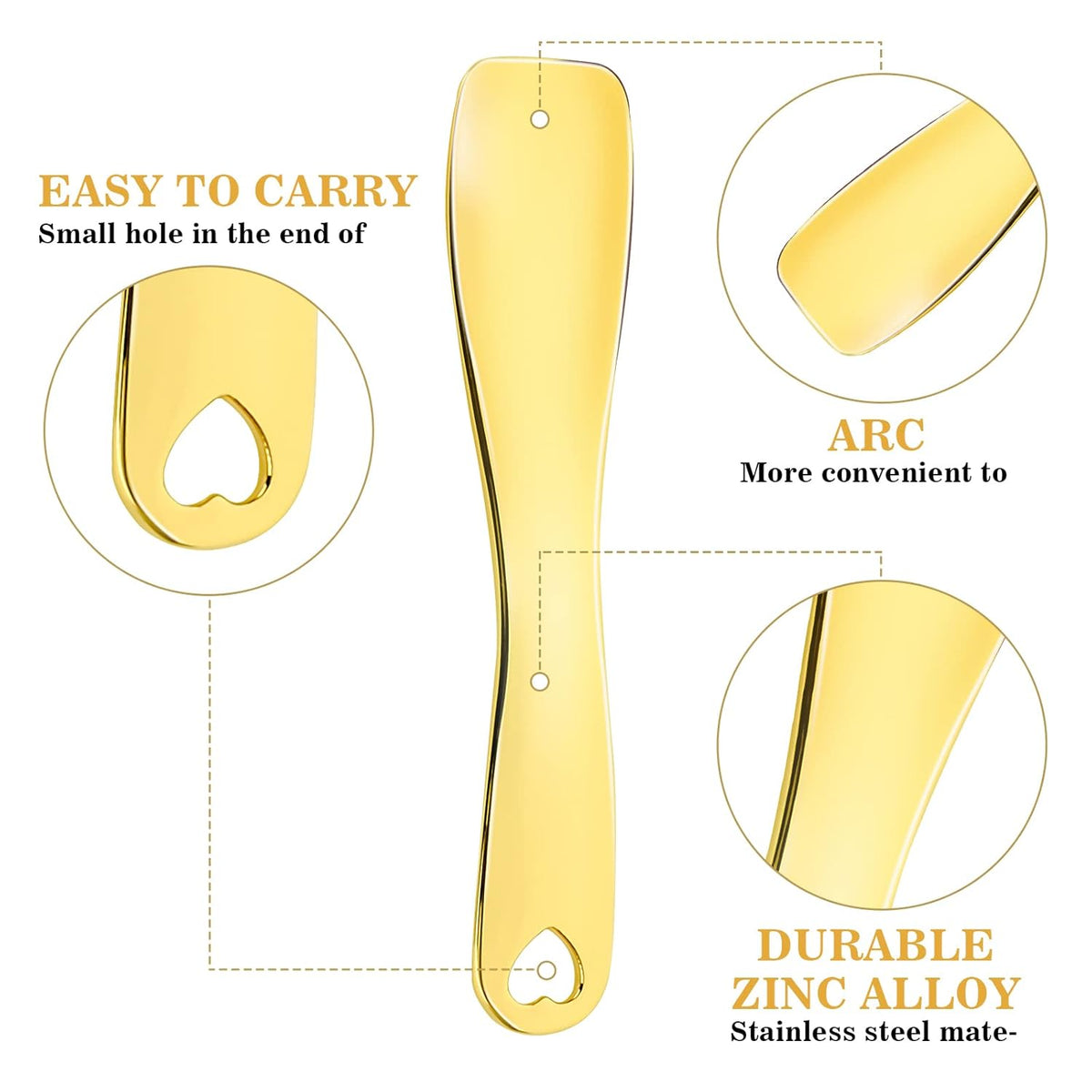 3 PCS Metal Cosmetic Spoon Skincare Spatula Stick Applicator Beauty Spa Mini Spoon Skin Care Facial