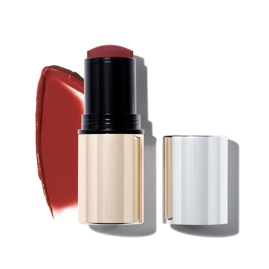 MAKE Beauty Heat Stroke Cream Blush Stick for Cheeks with Natural Hydrating Dewy Finish. Creamy Gel
