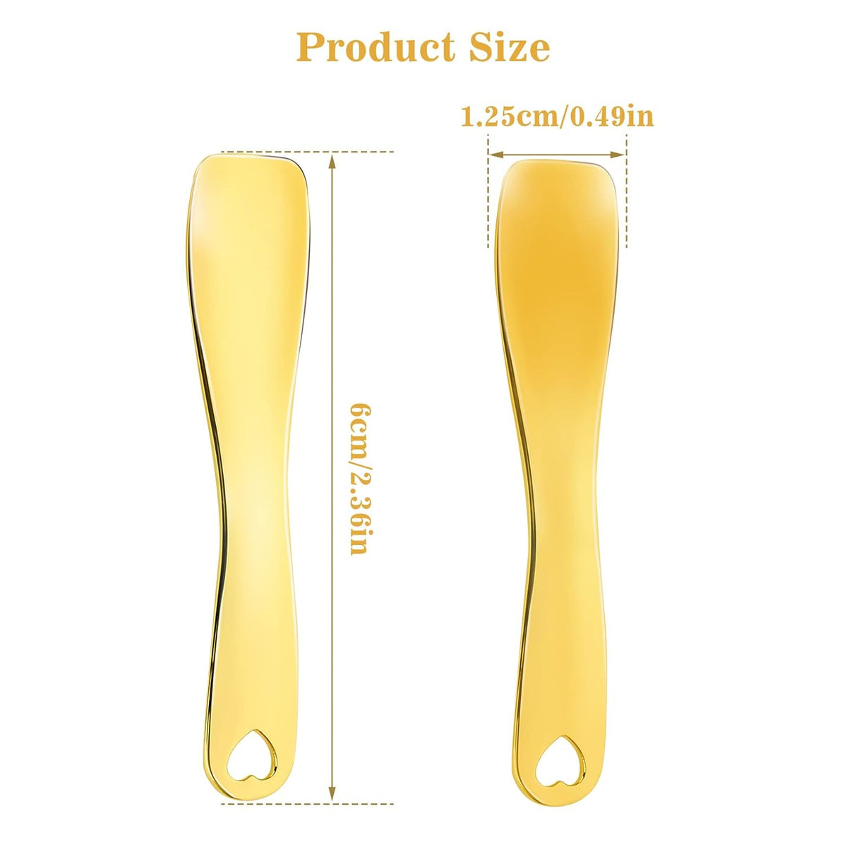 3 PCS Metal Cosmetic Spoon Skincare Spatula Stick Applicator Beauty Spa Mini Spoon Skin Care Facial